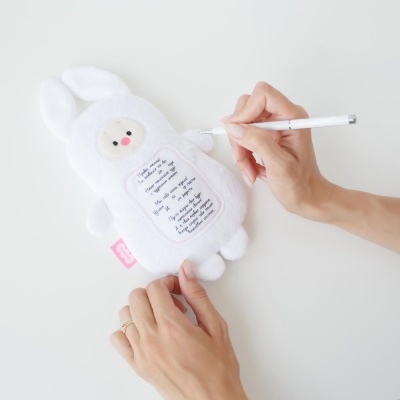 Мягкая игрушка-грелка с вишнёвыми косточками Зайка с метрикой Мякиши 660 03