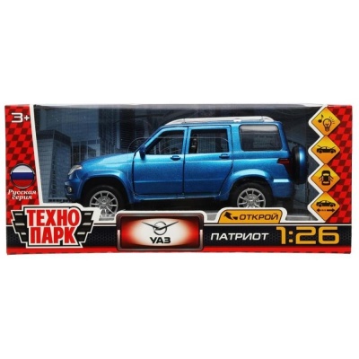 Машинка металлическая УАЗ Патриот Технопарк PATRIOT-124SL-BU 5