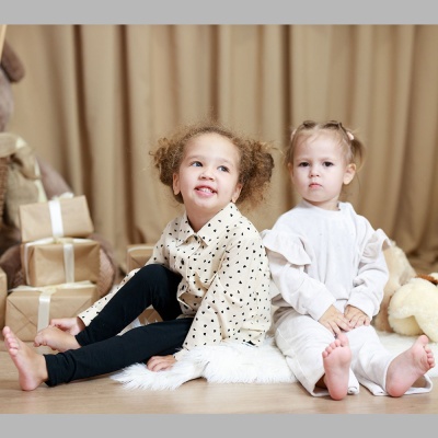 Рубашка Сердечки Чуди Кидс 204724-1 бежевый 05