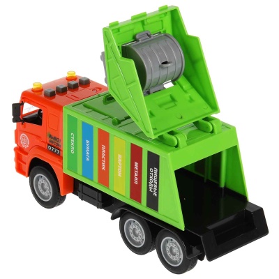 Игрушка Мусоровоз Kamaz 30см Технопарк KAMGARB-30PL-OGGN 3
