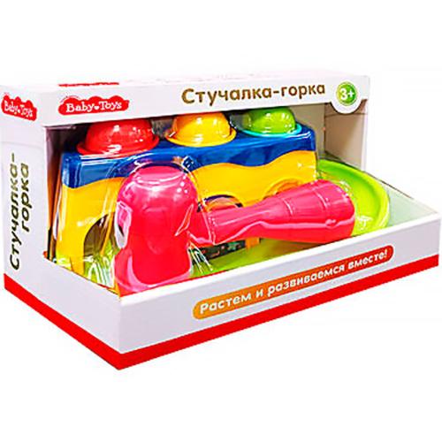 Сортер с молотком и шариками 2в1 стучалка и горка Десятое королевство 70008 фото 4