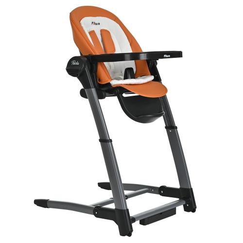 Стульчик для кормления 3 в 1 Pituso Triola SG116-BlackFrame/Orange чёрная рама оранжевый фото 2