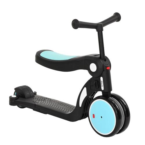 Трёхколёсный самокат Pituso HD-200B-Blue голубой фото 4