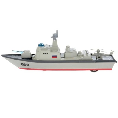 Металлическая инерционная модель Крейсер 18см Технопарк FY016-18SLMIL-GY 1