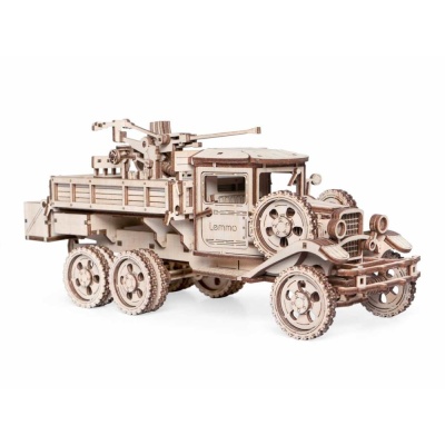 Деревянный 3D конструктор Lemmo 0195 Грузовик ЗПК-1 04