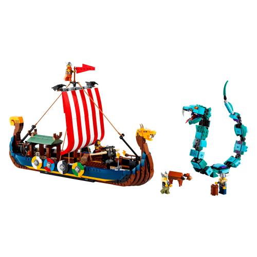 Конструктор Lego Creator 31132 Корабль викингов и Мидгардский змей