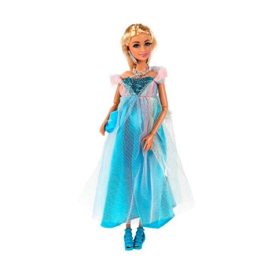 Кукла София беременная в синем платье Карапуз 001B1-BF12-S-BB