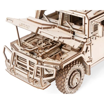 Конструктор деревянный Бронеавтомобиль Лигер 493 детали Lemmo 0148 4