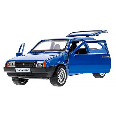 Машина металлическая инерционная Lada 2108 Спутник 12 см Технопарк 2108-12-BU 2