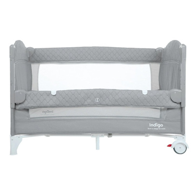Кровать-манеж Indigo Bon-Bon светло-серый 03