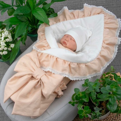 Комплект на выписку 4 предмета Новый Прованс лето KiDi 4.212(Н.Пр)-67/56 крем-брюле 2 Комплект на выписку 4 предмета Новый Прованс лето KiDi 4.212(Н.Пр)-67/56 крем-брюле 2