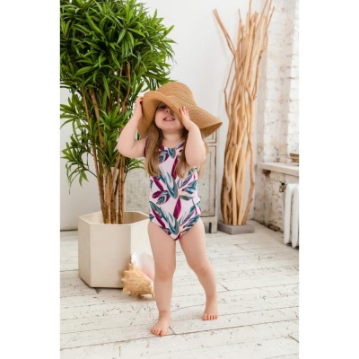 Купальник слитный Лепестки Carrot 10002207 бордовый 04