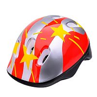 Защитный шлем для детей Звезды 00-3802 красный