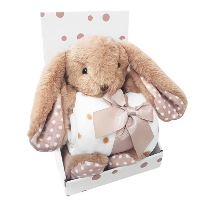 Подарочный набор Плед с игрушкой Bunny Uviton 0127/01