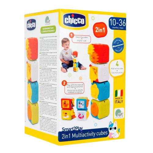 Игрушка развивающая Кубики Монтессори Chicco 00011857000000 фото 4