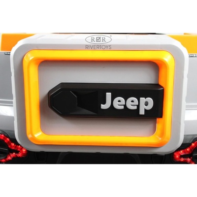 Детский электромобиль RiverToys E007EE серо-оранжевый