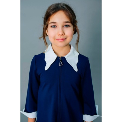Платье школьное Deloras Q64147 синее 4