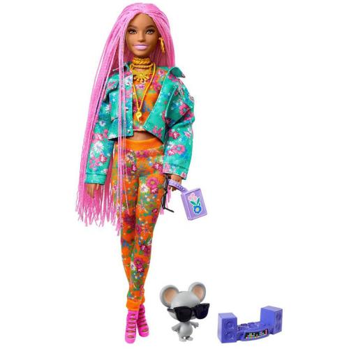 Кукла Barbie Экстра с розовыми косичками Mattel GXF09 фото 2