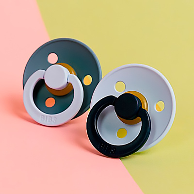 Набор пустышек латексных Studio Colour Fusion 2 шт от 6 мес Baby Blue/Petrol mix Bibs 12028101 3