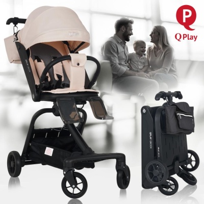Коляска прогулочная QPlay Qbook 655167 бежевый