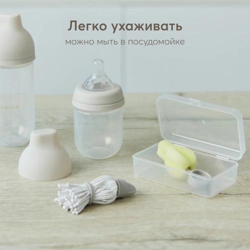 Бутылочка для кормления с двумя сосками 125 мл Happy Baby 10030 cream фото 6