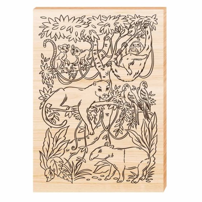Доска для выжигания Животные джунглей Десятое Королевство 04953 4