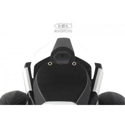 Детский электромотоцикл RiverToys М777БХ белый