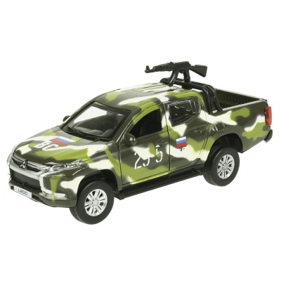 Металлическая машинка Mitsubishi L200 Pickup Камуфляж Технопарк L200-12SLMIL-ARMGN 01