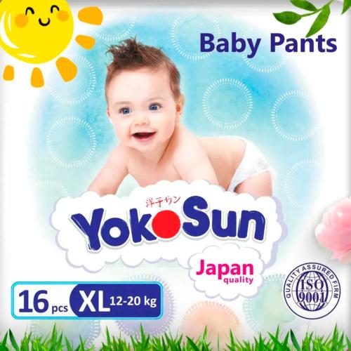 Подгузники трусики XL 12-20кг 16штук YokoSun 4602009417061 фото 2