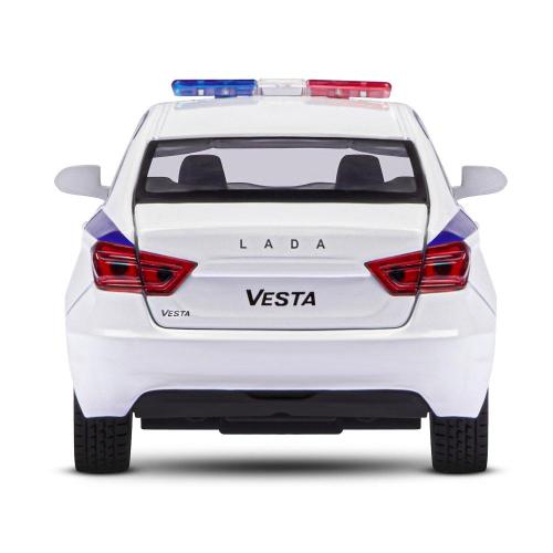 Металлическая машинка Lada Vesta Полиция Автопанорама JB1251151 фото 6