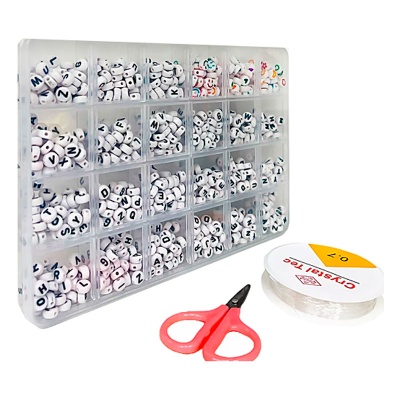 Набор для плетения украшений Буквы и смайлы 5424592 1