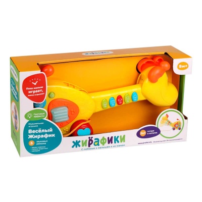 Музыкальная развивающая игрушка Веселый жирафик Жирафики 951659