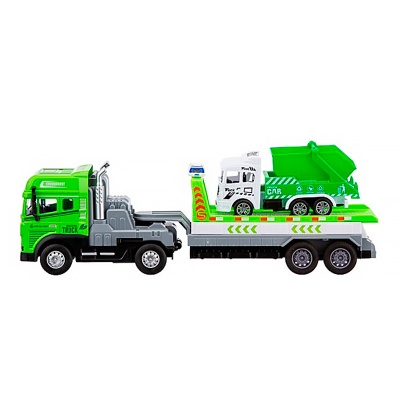 Автотрейлер инерционный металлический масштаб 1:24 BeBoy IT110000 3