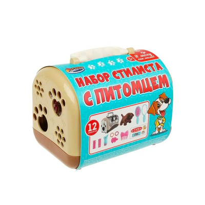 Игровой набор стилиста с питомцем  пл.клетка играем вместе 2103z054-R 2