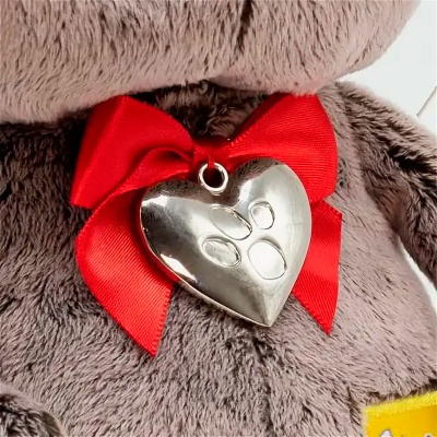 Мягкая игрушка Кот Басик Baby с сердцем-подвеской Budi Basa BB-134 3
