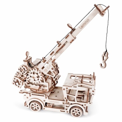Конструктор 3D деревянный Кран ЛТ-18С 117 деталей Lemmo 0143 3