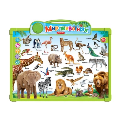 Говорящая доска для рисования и обучения Мир животных Азбукварик 2634 02