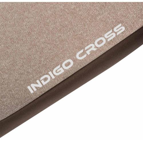 Автокресло-бустер Aibao Indigo Cross YB803A бежевый-коричневый фото 4