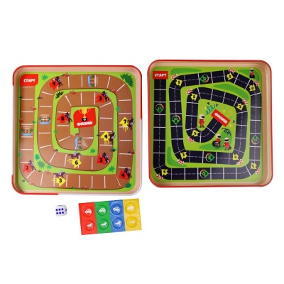 Игры магнитные Большие гонки Скачки Десятое Королевство 03586`