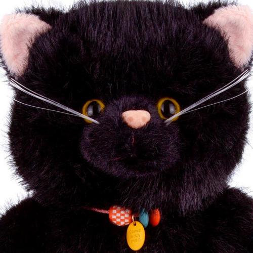 Мягкая игрушка котик черный 37 см Relana RL24077-37 фото 5