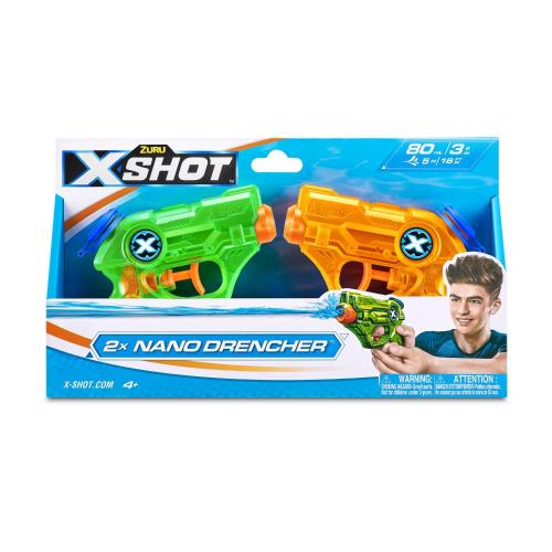 Набор водных бластеров X-Shot Water Nano Drencher 2шт Zuru 56106 фото 12