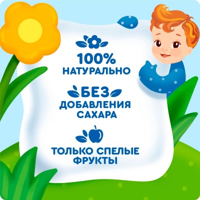Пюре яблоко банан груша манго 90 г с 6 месяцев Агуша 3