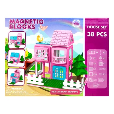 Магнитный конструктор Magnetic Blocks 38 деталей Наша Игрушка Y2665125 2