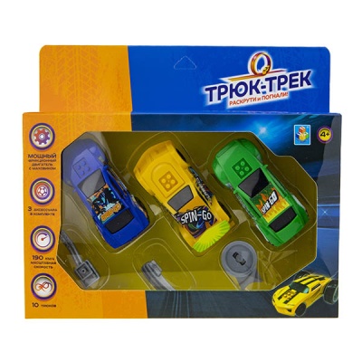 Набор из 3 машинок Трюк-трек 1toy Т19361 1
