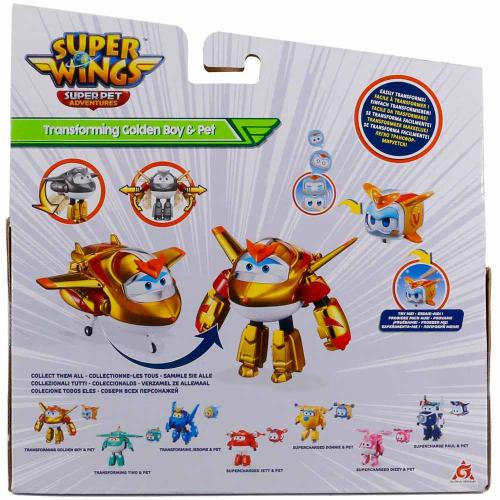 Игровой набор Голден Бой с питомцем Super Wings EU770441 фото 2