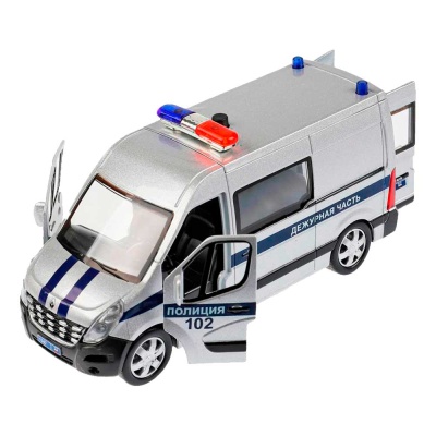 Машинка металлическая Renault Master Полиция Технопарк MASTER-14SLPOL-SR 2