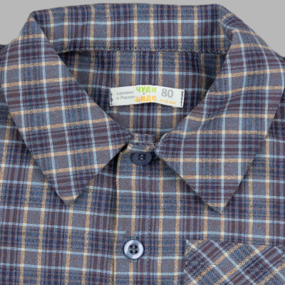 Рубашка Клетка Чуди Кидс 534725Ц2 синий 02