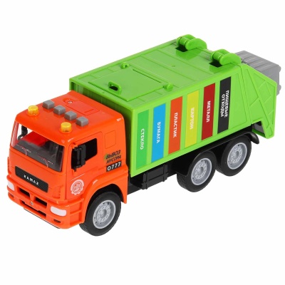 Игрушка Мусоровоз Kamaz 30см Технопарк KAMGARB-30PL-OGGN