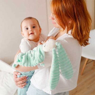 Игрушка комфортер Зайка Банни Нежная мята Мякиши 772 03