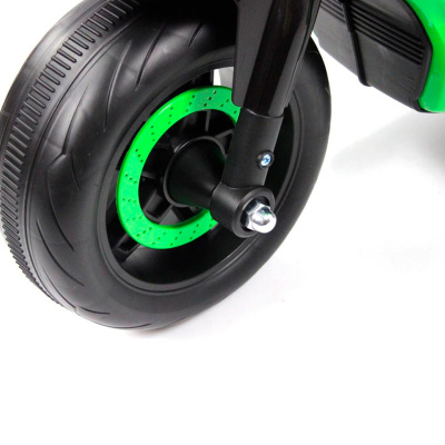 Детский электротрицикл RiverToys K002PX зеленый